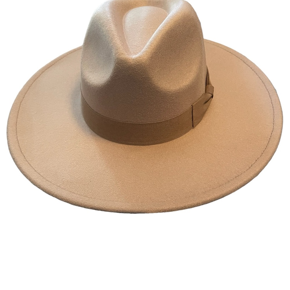 Wool felt Panama hat in the color sand - Picture 1 of 2